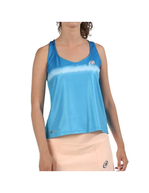 Camiseta Bullpadel Eguz Cyan Mujer | Ofertas de pádel